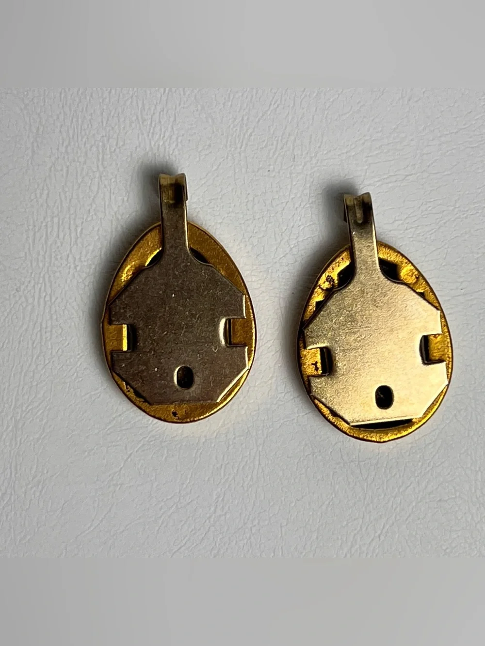 VTG Hardware Lot of 2 Fleur De Lis Wall Hook Brass Picture Wall Hanger 2